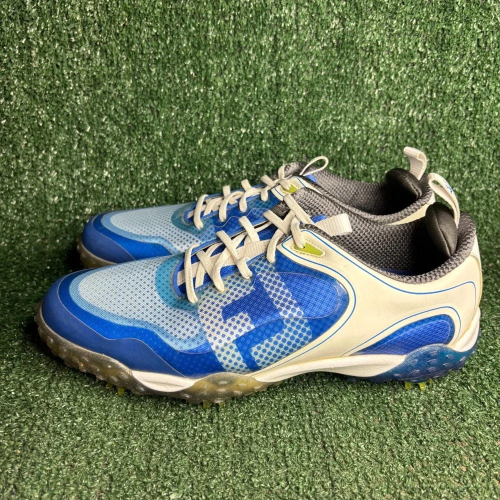 FootJoy Freestyle Spiked Mesh Breathable Athletic Golf Shoes Blue Mens Size 10 M